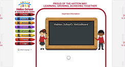 Desktop Screenshot of hattonspecialschool.co.uk