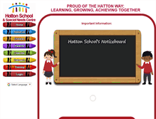 Tablet Screenshot of hattonspecialschool.co.uk
